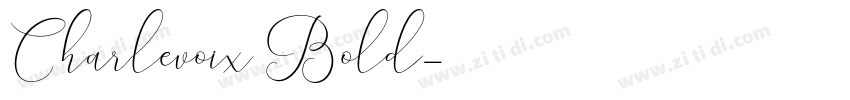 Charlevoix Bold字体转换